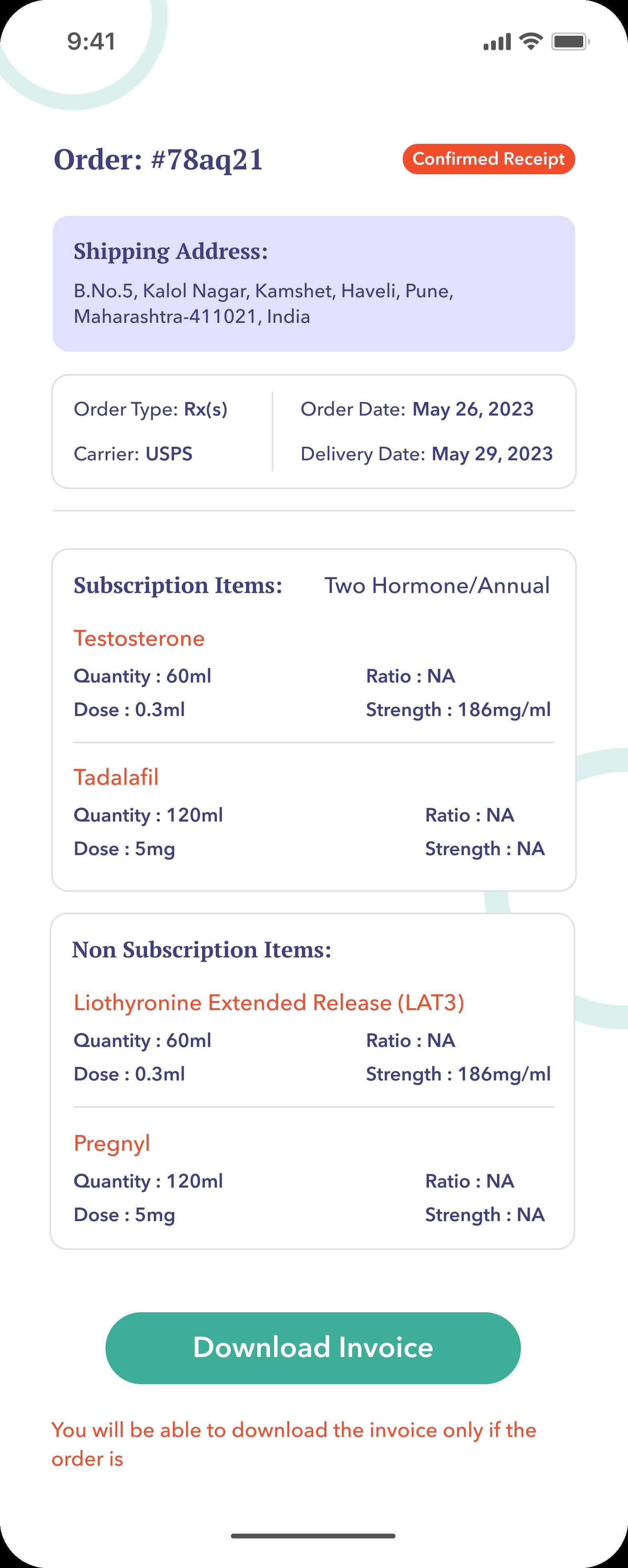 Order Placement: annual vs monthly, with transparent savings.